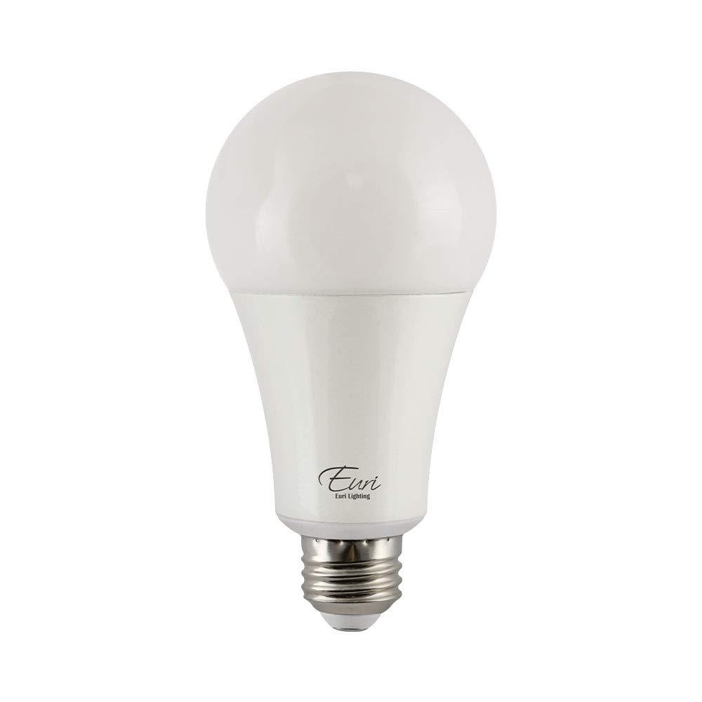 Euri Lighting EA21-22W1040eh, LED A21 22W (150W Equivalent), 2550lm, Dimmable, 4000K (Bright White) E26 Base, Fully Enclosed Rated, Damp Rated, UL & Energy Star, 3YR 25K HR Warranty