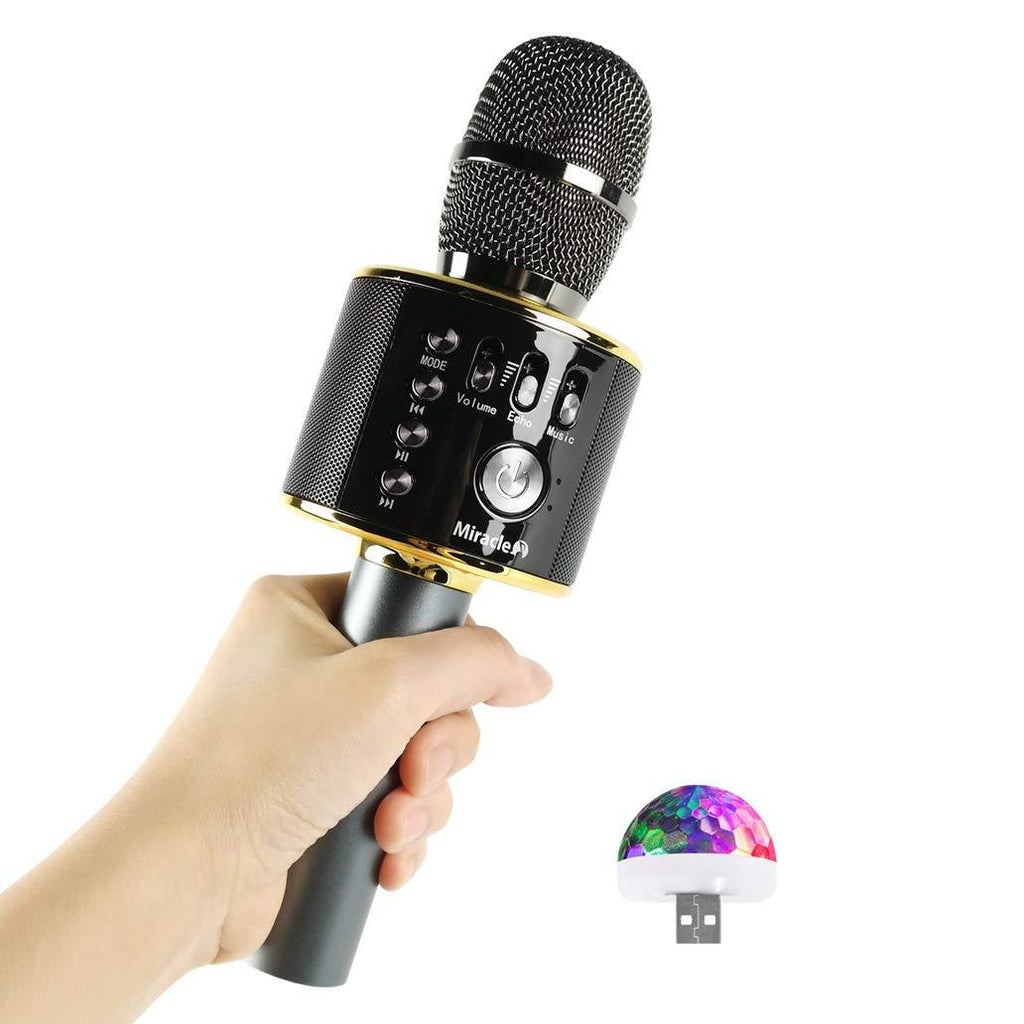 M37 - Karaoke Microphone, Portable Microphone for Singing, with Bluetooth Microphone for car, and Microphone Bluetooth Wireless Karaoke MIC Speaker