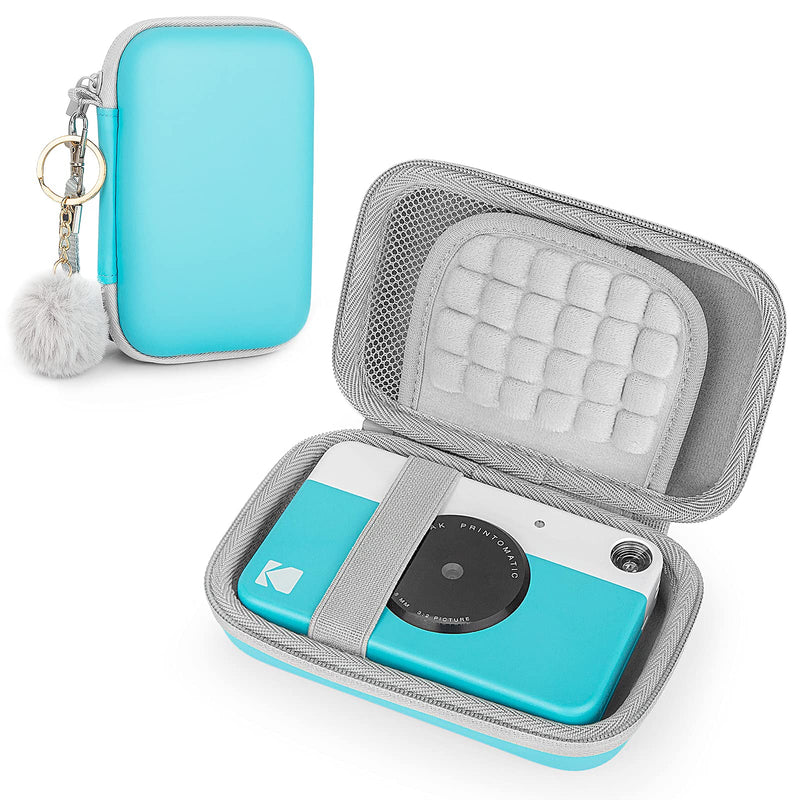 Yinke Case for Kodak PRINTOMATIC/Smile/Mini 2 HD/Smile Portable Instant Photo Printer, Travel Carry Case Protective Cover (New Blue) New blue