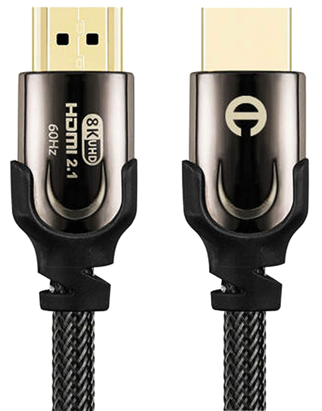 8K HDMI Cable 2.1 Full 19+1pin 6.6 ft Gold Plated Ultra-High Speed 48Gbps 60Hz / 4K 120Hz Pure Oxygen-Free Copper Triple Shield Ethernet eARC Compatible Apple TV LG OLED Samsung QLED (6.6ft)