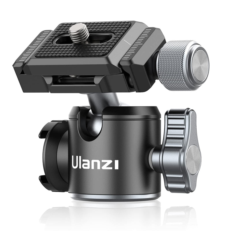 [AUSTRALIA] - ULANZI Tripod Ball Heads for 1/4" Tripod, U-80L Camera BallHead Metal Mini Ball Head 360 Degree Rotating Panoramic Arca Quick Release Plate & Cold Shoe, for DSLR Camera Camcorder Tripod Monopod Slider 