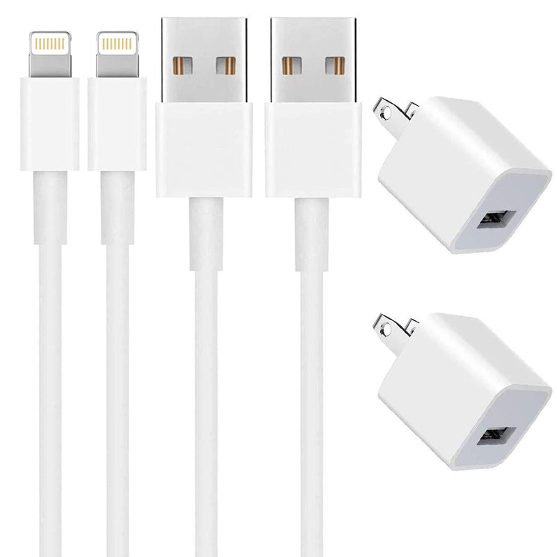 [Apple MFi Certified] iPhone Original Charger, DESOFICON 2 Pack 3FT Lightning to USB Fast Charging Sync Transfer Cable with USB Wall Charger Travel Plug Compatible with iPhone 12/11/XS/XR/X 8 7/iPad