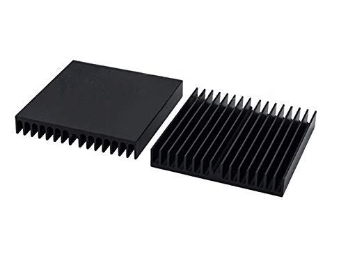 LuoQiuFa Heatsink 60 x 60 x 10 MM / 2.4''x 2.4''x 0.4'' Aluminum Radiator Circuit Board Heat Sink Heatsink Cooling Cooler Fin - Black