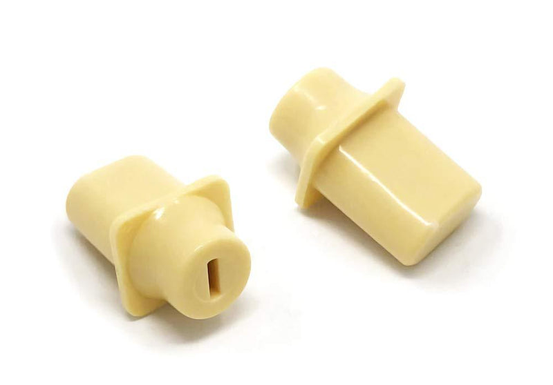 Vintage Forge Cream Ivory Top Hat Pickup Selector Switch Tips for Fender Telecaster Tele Electric Guitar (2-Pack) THT40-CRM