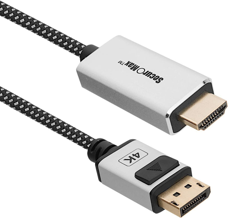 DisplayPort to HDMI Cable (4K 60Hz, 18Gbps, DP-HDMI) with Braided Cord, 6 Feet