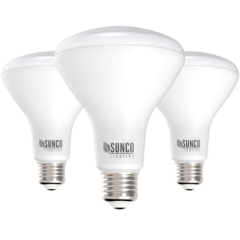 [AUSTRALIA] - Sunco Lighting 3 Pack BR30 LED Bulb 11W=65W, 3000K Warm White, 850 LM, E26 Base, Dimmable, Indoor Flood Light for Cans - UL & Energy Star 