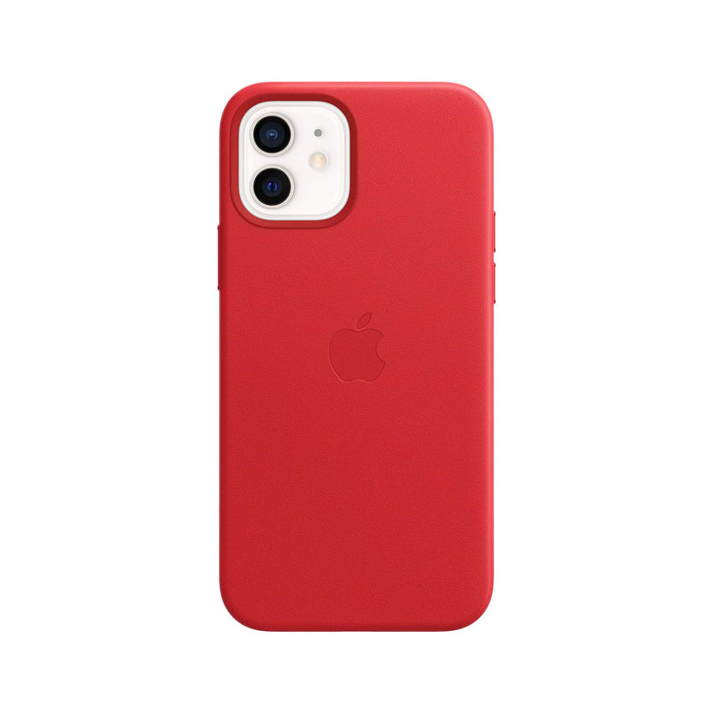 Apple Leather Case with MagSafe (for iPhone 12 and iPhone 12 Pro) - (Product) RED (PRODUCT)RED
