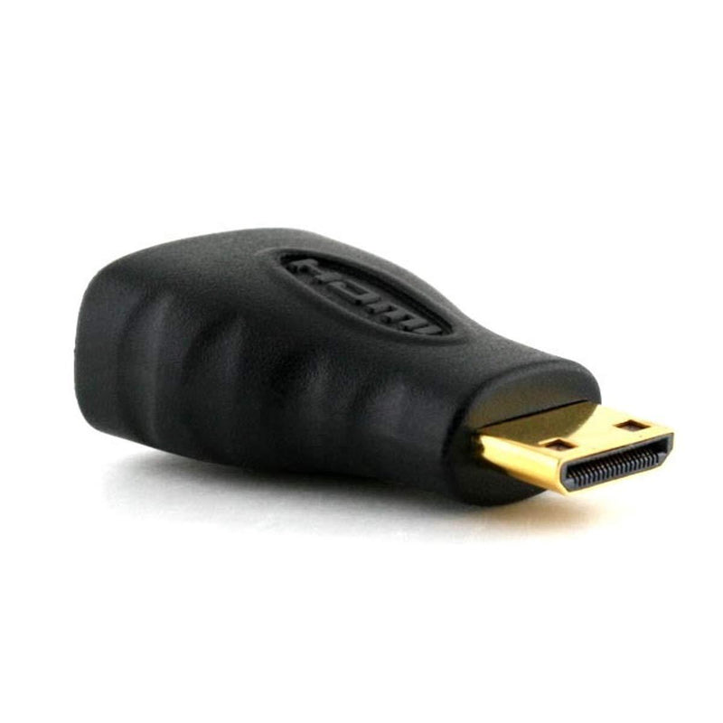 CY Mini HDMI to HDMI Cable Adapter HDMI to Mini HDMI Adapter for Laptop Supports Ethernet 3D, Audio Return