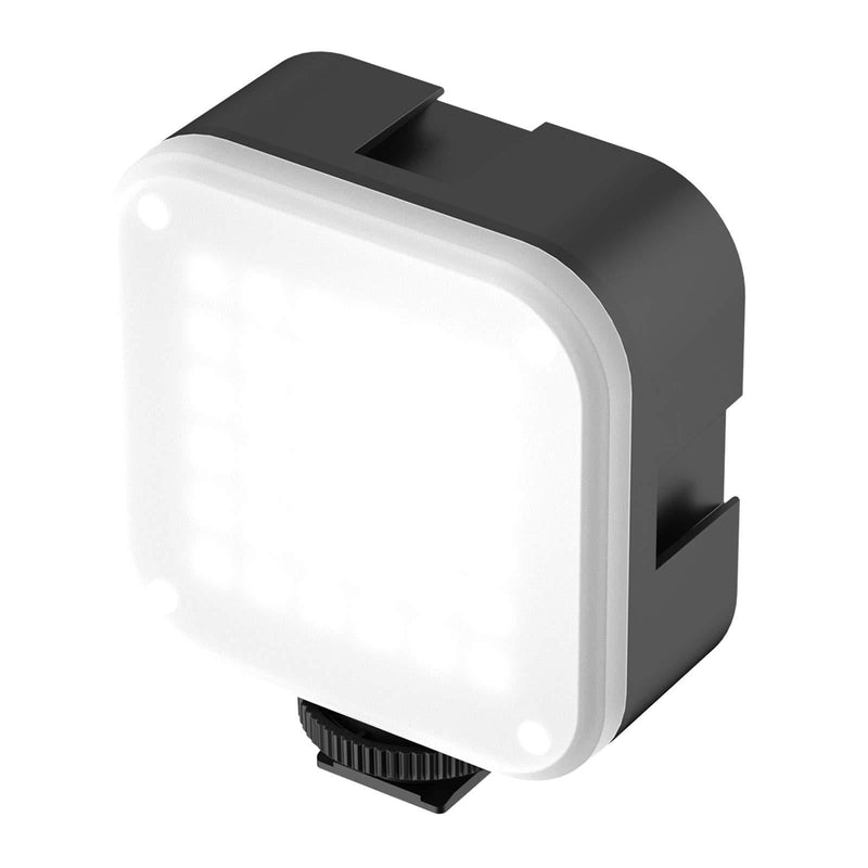 Docooler U-Bright Pocket LED Video Light Photography Fill Light Dimmable 2700K-6500K CRI95+ Triple Cold Shoe Mounts with 6pcs Color Gel Filters for Vlog Live Broadcast