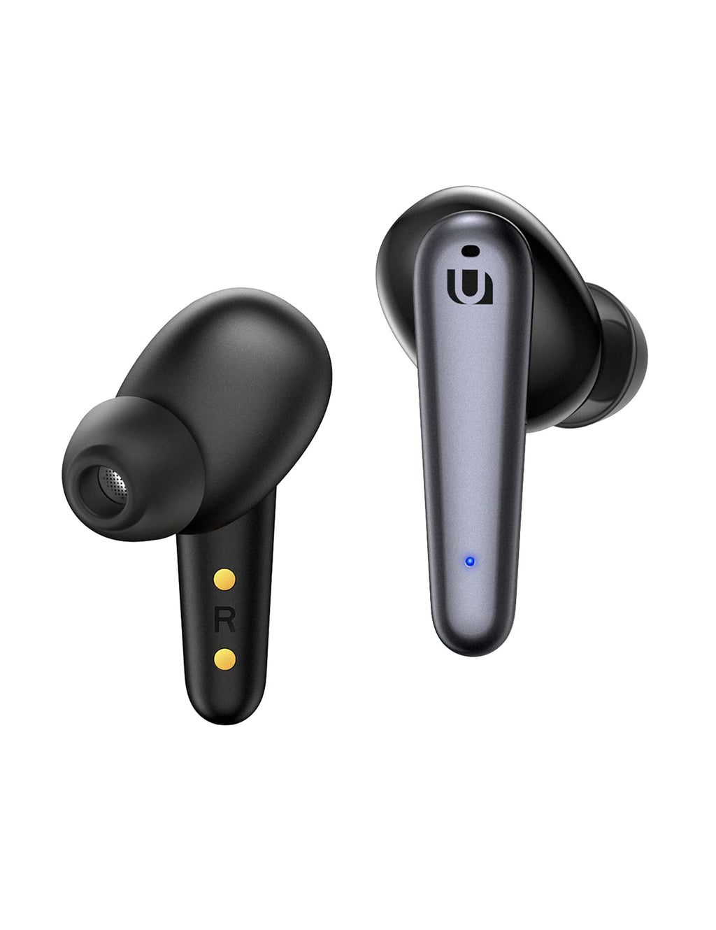 UGREEN HiTune T1 Wireless Earbuds with 4 Microphones, HiFi Stereo Bluetooth Earphones with Deep Bass Mode, ENC Noise Cancelling for Clear Calls, Touch Control, IPX5 Waterproof, 24H Playtime, Black