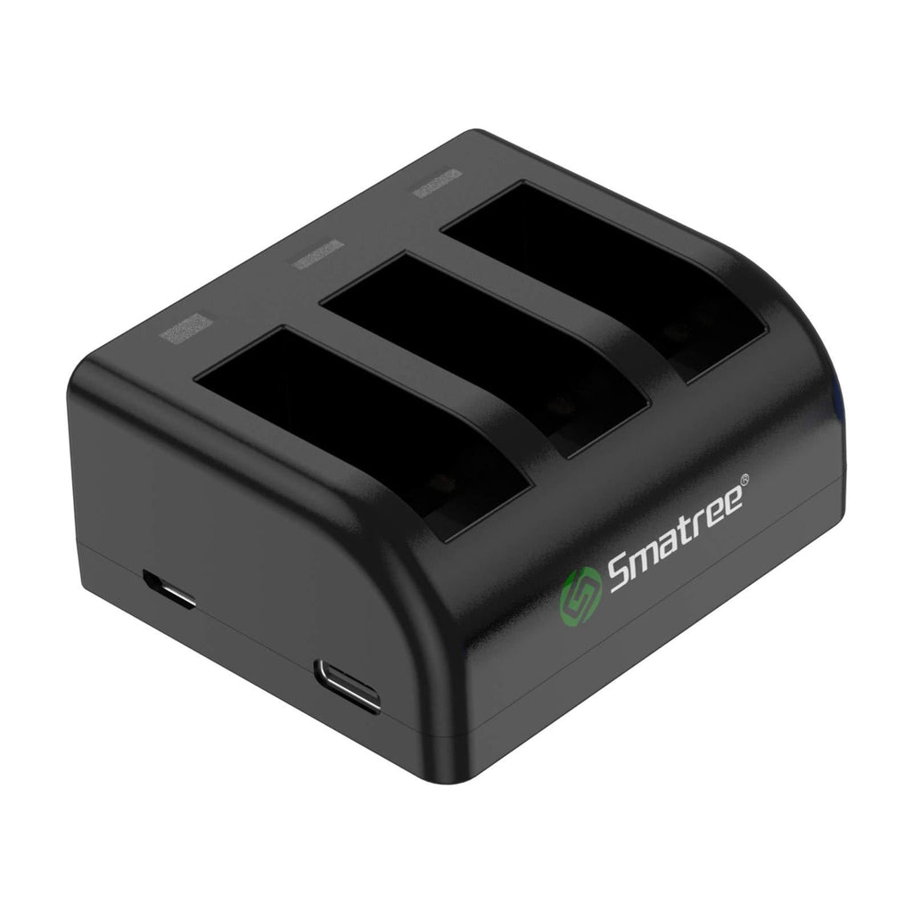 Smatree 3-Channel Battery Charger Compatible with Gopro Hero 9 Black