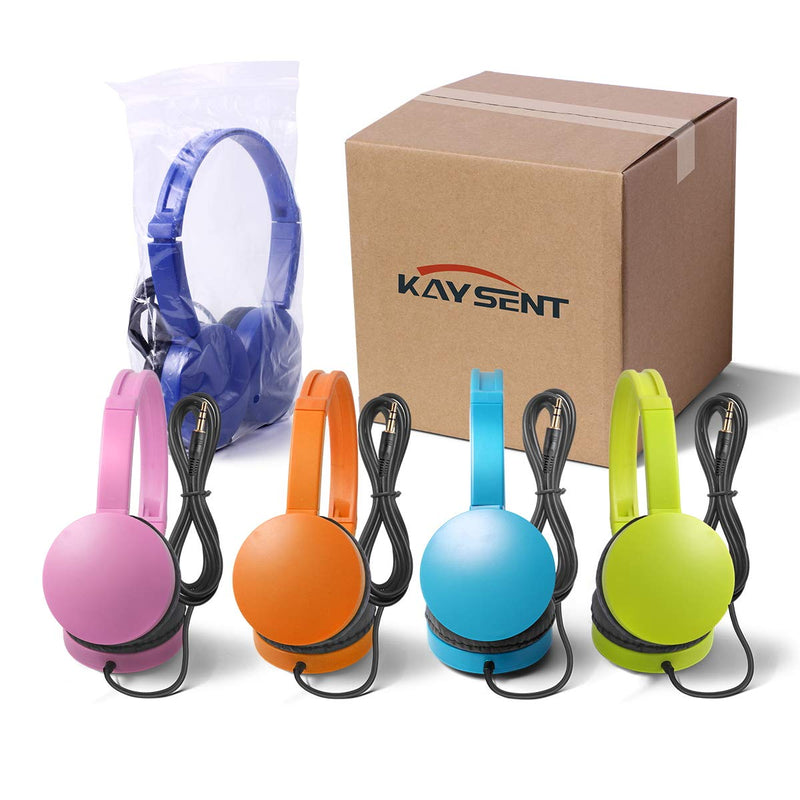 [AUSTRALIA] - Kaysent School Headphones for Classroom Students - (KHPC-5Mixed) 5 Packs Multi-Colors Kids' Headphones for School, Library, Computers, Children and Adult(No Microphone) … 5 Mixed 