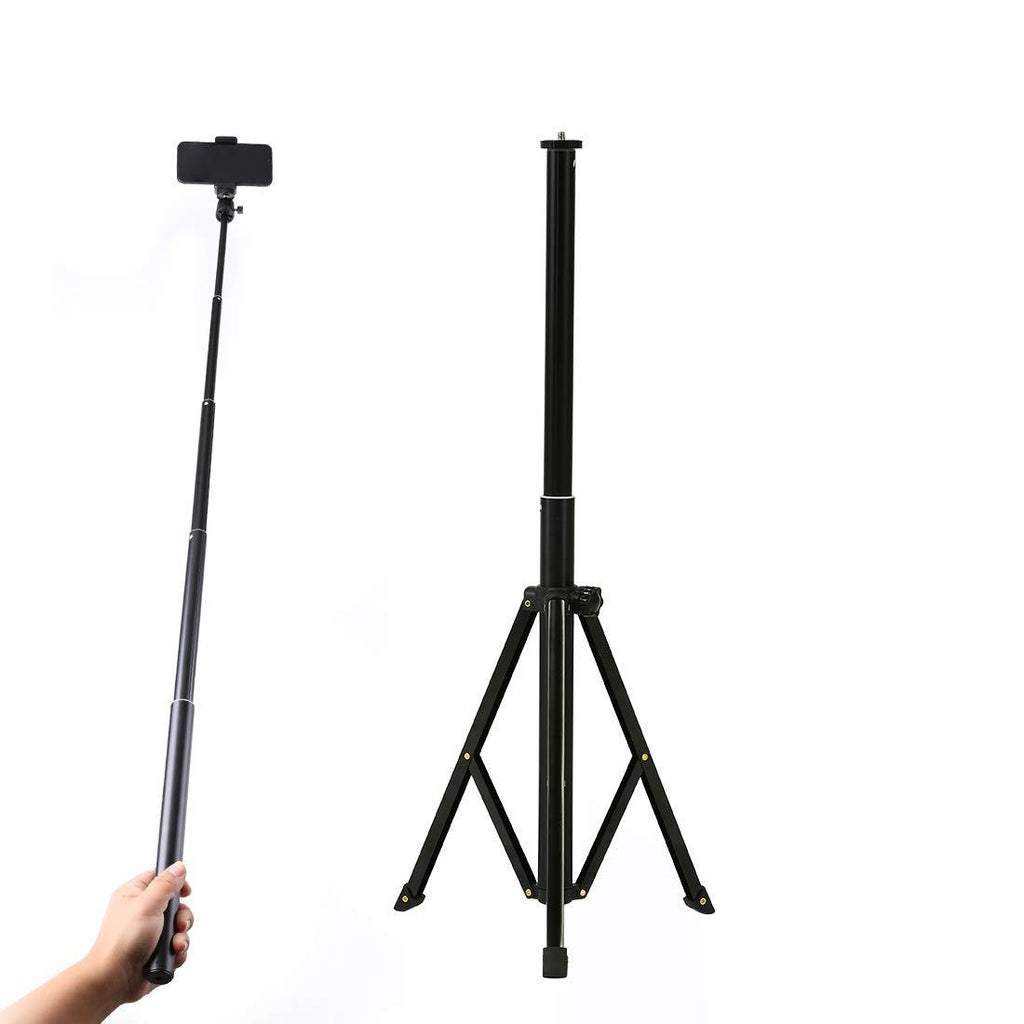 Lightweight Tripod 52 Inch, Adjustable Photographic Stand Sturdy Tripod for Reflectors, Softboxes, Lights, Umbrellase, Compatible with iPhone/Android/Camera,