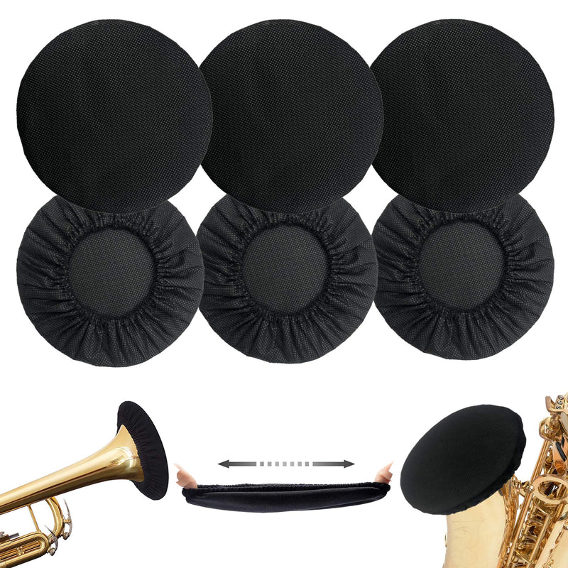 Music Instrument Bell Cover 5'' - Trumpets bell cover for Trumpet, Alto Saxophone, Bass Clarinet, Cornet Bell Cover(6 Pcs)