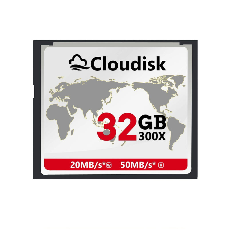 [AUSTRALIA] - Cloudisk Compact Flash 32GB CF Card Memory Cards High Speed CompactFlash 32G Reader Camera Card for DSLR 
