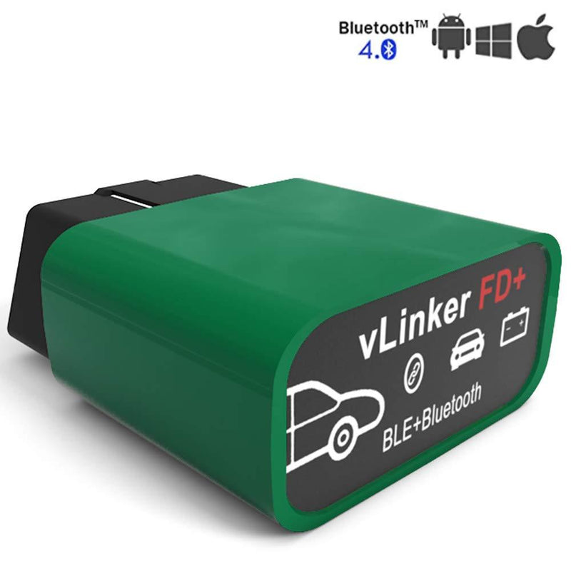 vgate vLinker FD Plus OBD2 Adapter Bluetooth BLE Scanner for FORScan, Work with iPhone, Android, and Windows