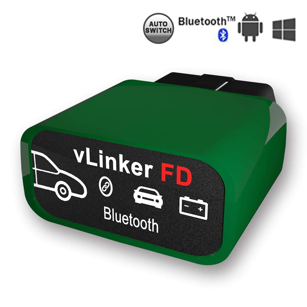 vgate OBD2 Bluetooth Scanner vLinker FD Diagnostic Adapter for FORScan, Work with Android and Windows
