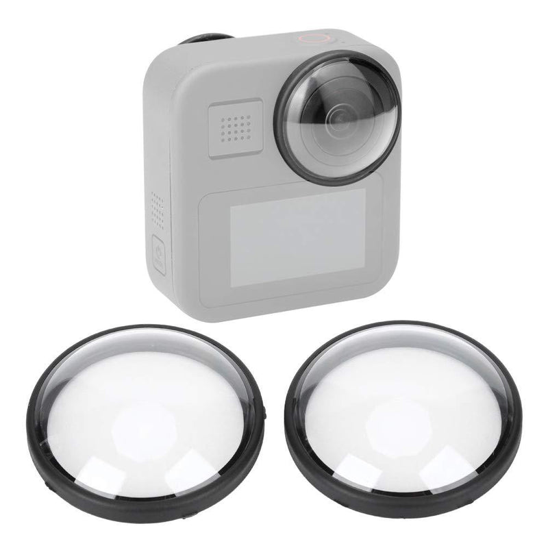 Bindpo Sports Camera Lens Cap, 2pcs Transparent Optical Glass Lens Protective Cover for GoPro Max