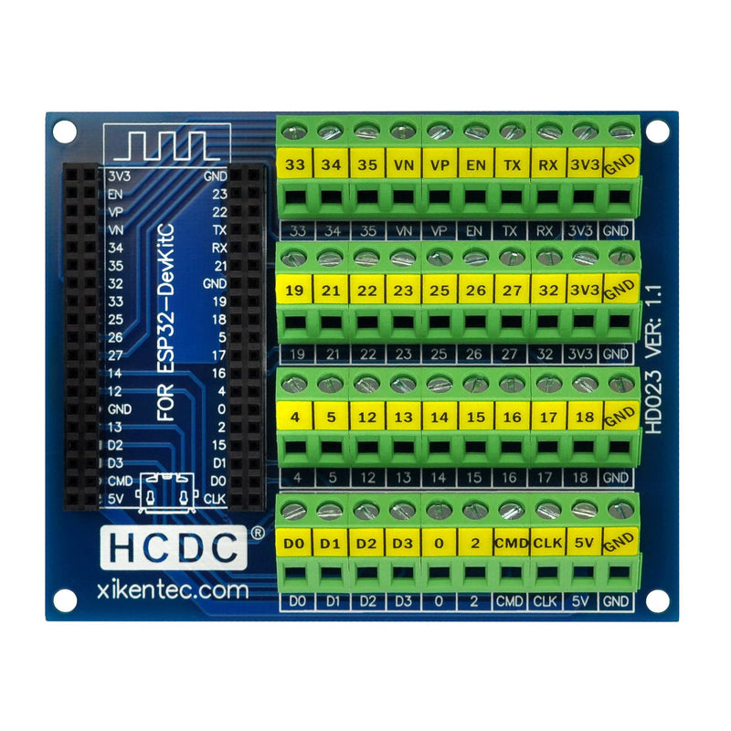Screw Terminal Block Breakout Module Board for ESP32-DevKitC