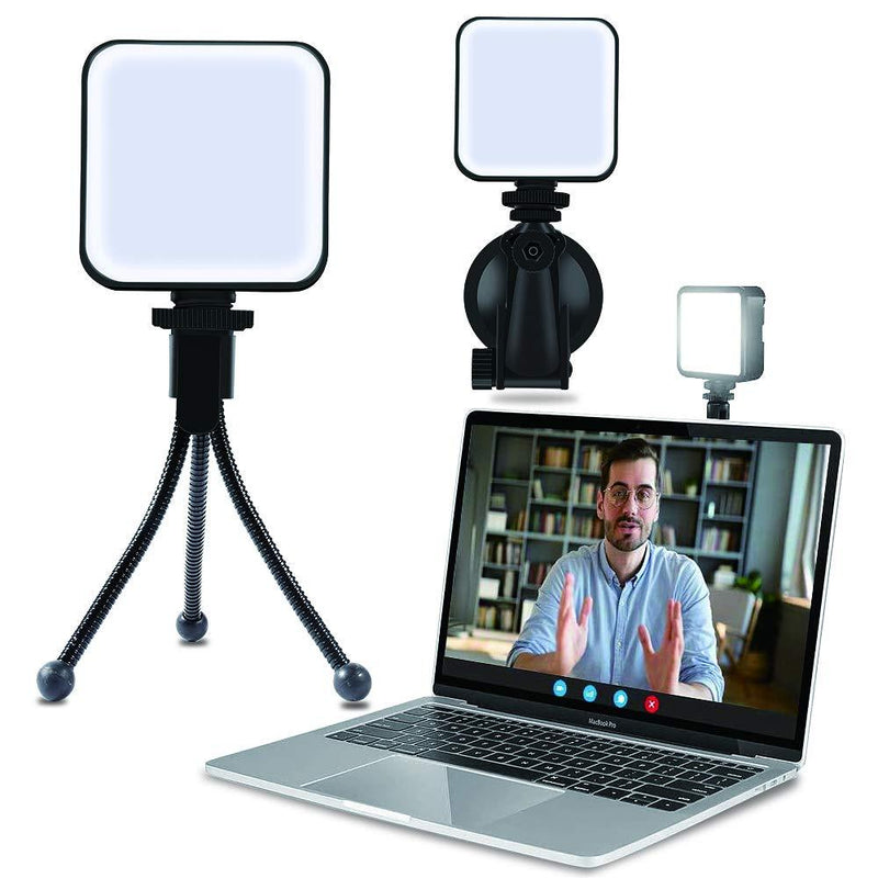 Video Conference Lighting Kit, Portable Professional Photography Lamp, LED Video Light for Laptop MacBook Video Conferencing/Remote Working/Zoom Calls/Self Broadcasting/Live Streaming