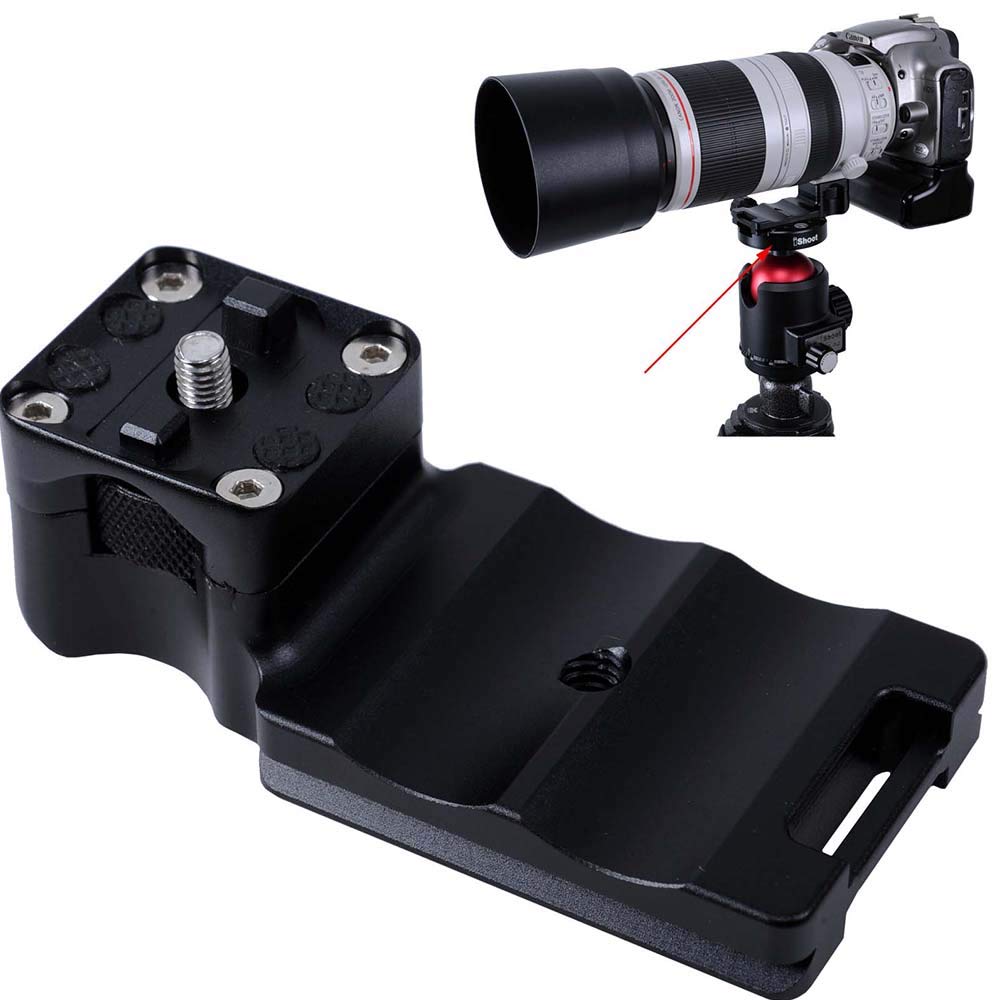 iShoot Lens Collar Foot Tripod Mount Ring Base Replacement Stand for Canon EF 100-400mm f/4.5-5.6L is II USM, Bottom is Quick Release Plate Compatible with Arca-Swiss Fit Tripod Ball Head Clamp
