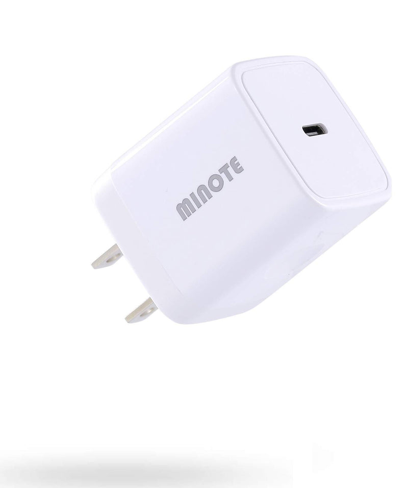 Minote USB c Charger 20W with UL Certified USB C PD Wall Charger Plug Compatible Phone 12 11 Pro Max XS XS Max XR X 8 8 Plus 7 7 Plus 6s Plus 6 6 Plus SE 5s 5 5c Pad Pro Air Mini