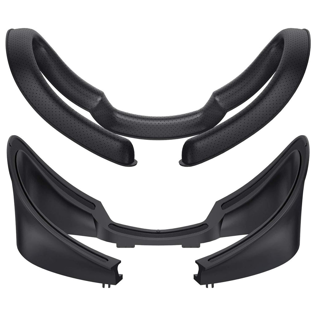 KIWI design Face Replacement Accessories for Oculus Rift S, VR Facial Interface Bracket and 2 PCS PU Leather Foam Face Cover Pad Sweat-Proof Breathable Washable