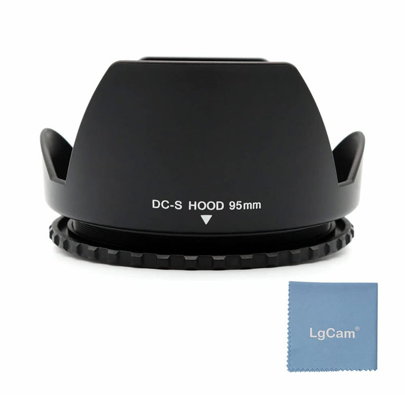 LingoFoto Universal 95mm Screw Mount Flower-Shaped Lens Hood