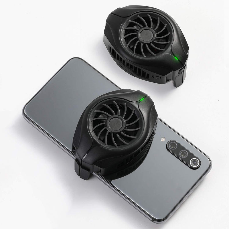 OFIYAA Cellphone Cooler, Mobile Game Portable Cooler, USB Powered Smartphone Fan Cooling Radiator Game Joystick Cooler for iPhone/Samsung/Huawei/Xiaomi and for iOS/Android (SR888-7-B) Sr888-7-b