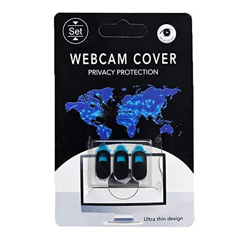 Umbrella Supply Webcam Cover Slide[3-Pack], 0.023 Inch Ultra-Thin Plastic Web Camera Cover for MacBook Pro, iMac, Laptop, PC, iPad Pro, iPhone 8/7/6 Plus, Protect Your Visual Prvacy [Black]
