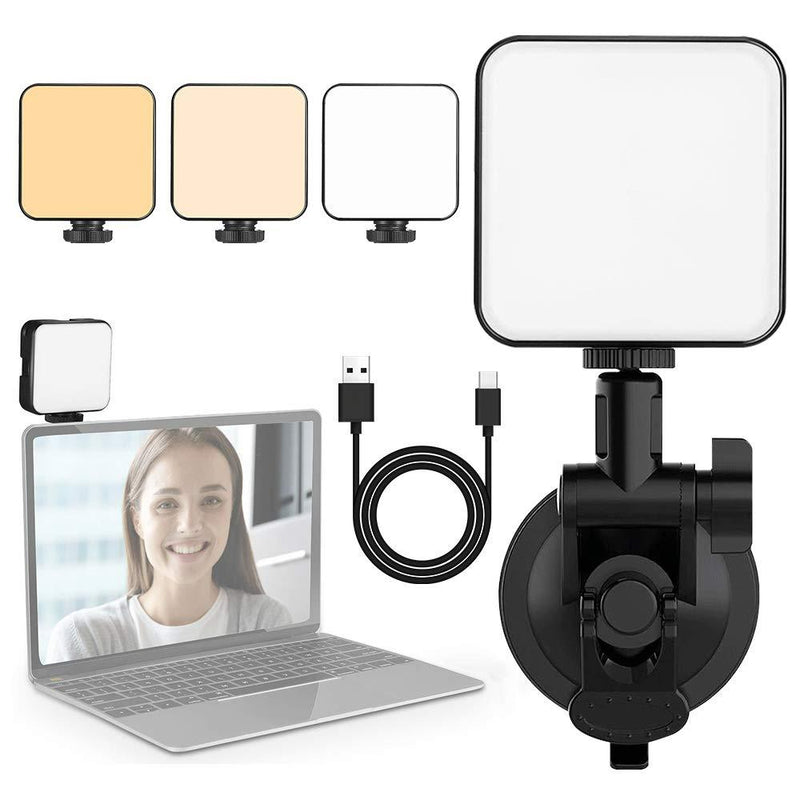 Video Conference Lighting Kit Led Video Light for Remote Working, Lighting for Video Conferencing, Zoom Calls, Broadcast, Live Streaming，Adjustable Video Light with Suction Cup 2021 Newest Upgrade Video Conference Light