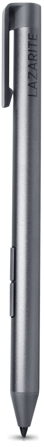 LAZARITE M Pen, Active Stylus for Lenovo Flex 5/14, Yoga 7i/9i, Hp Envy x360/Pavilion x360/Spectre x360, Digital Pen with 4096 Pressure Sensitivity, Palm Rejection, AAAA Battery, Super Long-Lasting Darkgrey