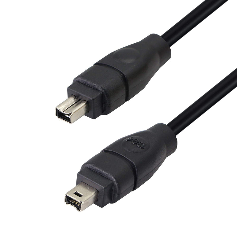 FireWire 400 Cable Cord 4 Pin to 4 Pin Male to Male iLink DV Cable Firewire 400 IEEE 1394 Cord for Computer Laptop PC to Camcorder - 6 Feet Black