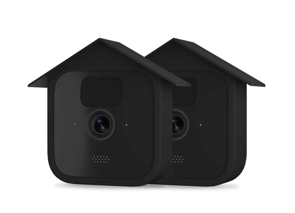 Blink Outdoor Camera Cover,Birdhouse Case for New Blink Outdoor Security Camera-HOLACA Silicone Skin for Blink Camera- Anti-Scratch Protective Cover for Full Protection (2 Pack, Black) 2 Pack