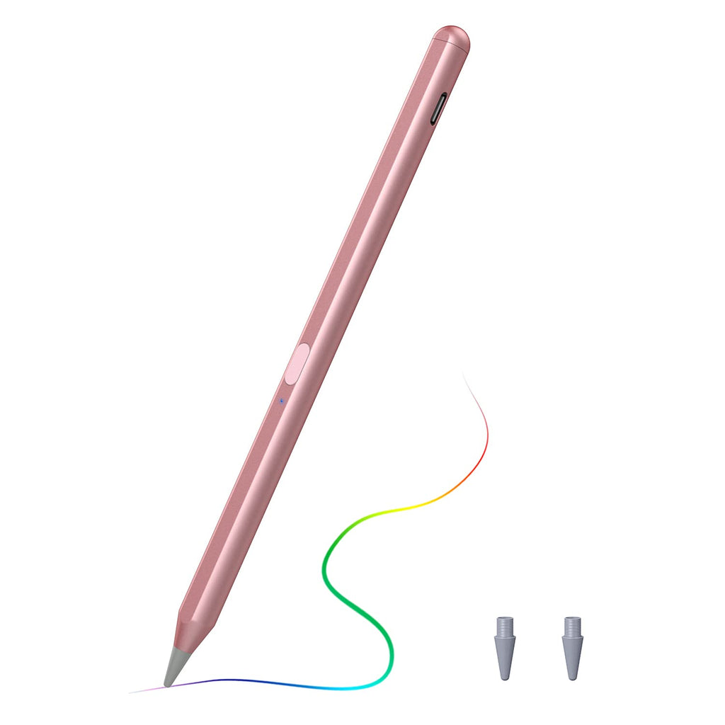 TiMOVO Stylus Pencil for iPad with Palm Rejection, Aple iPad Pencil 2nd Gen for iPad Pro 11/12.9 Inch (2018-2021), iPad 8/7/6th Gen, iPad Air 4th/Air 3rd, iPad Mini 5th, Magnetic Design, Rose Gold