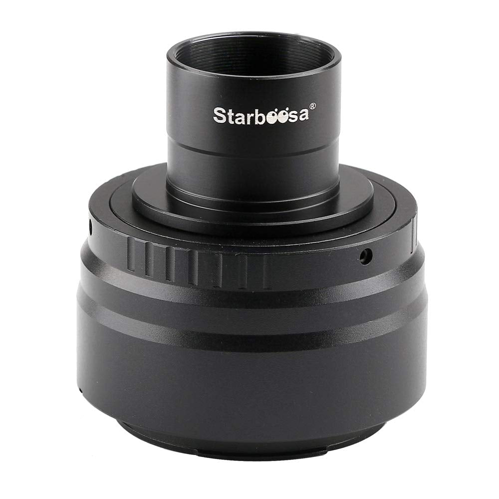 Starboosa Telescope Camera Adapter Mount for Full-Frame mirrorless Canon EOS R Series - with 1.25 inch T Adapter - for Telescope Prime Focus and Photography