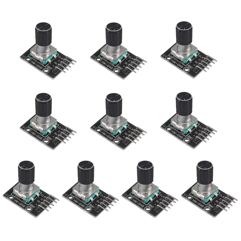 ACEIRMC 10pcs KY-040 360 Degree Rotary Encoder Module with Knob Cap for Arduino