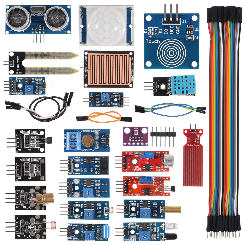 UMLIFE Sensor Modules Kit for Arduino Raspberry, 22 in 1 Project Super Starter Kits for UNO R3 Nano V3.0 Mega 2560 Mega 328 Project Starter Kit