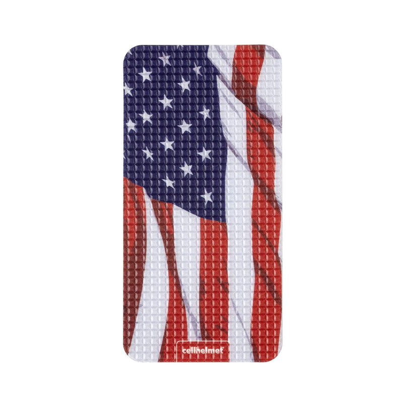 cellhelmet TACKBACKS | Universal Non-Slip Phone Grip, Device Grip Tape | Phone - XL (2.5" x 5") | Patriotic USA Flag Case Cover | Protective Phone Back American Flag