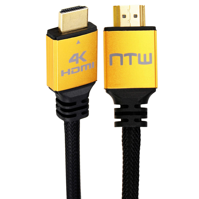 NTW Pure PRO 4K HDMI Cable 3FT (3pk) High Speed 18Gbps HDMI 2.0 Cable, 4K HDR, Ultra HD Cable 3D, 2160P, 1080P, Ethernet, Audio Return(ARC), Compatible PS5, PS4/3, UHD TV, Blu-ray, PC, Xbox 3 Feet 3 Pack