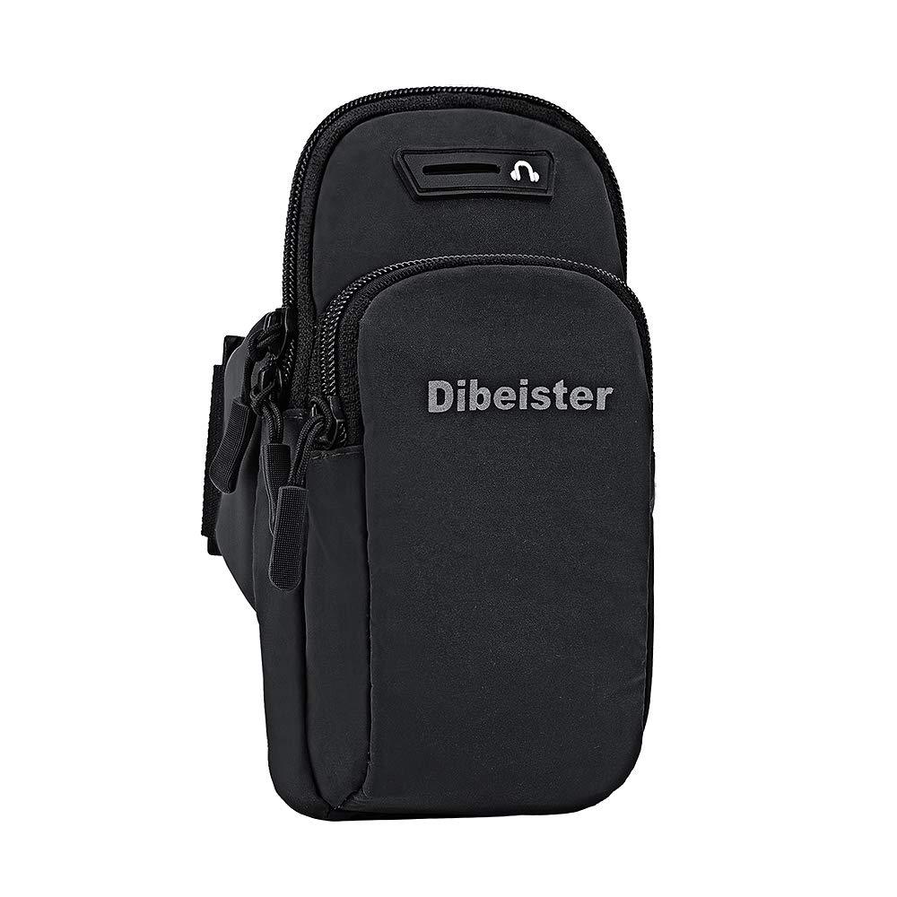 Dibeister sport arm bag (L / 20) is a reflective, waterproof and sweat proof adjustable arm strap, suitable for iPhone, Samsung, LG and other mobile phones. For mobile phones up to 6.5 inches in size. Black