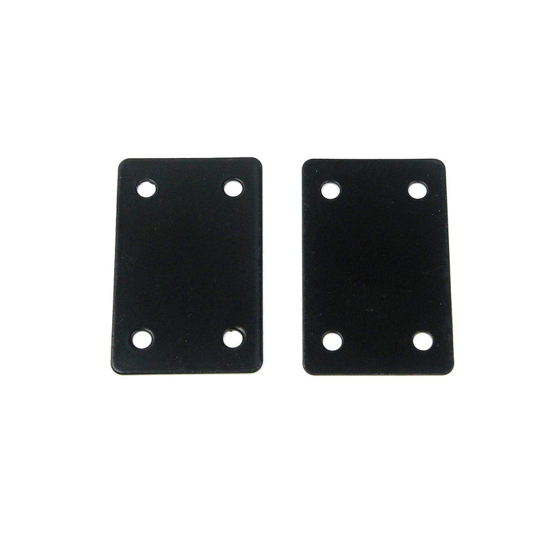 Mending Plate Mcredy Flat Straight Brace Brackets 60x38mm/2.36x1.5" (LxW) Flat Straight Brace Bracket Metal Mending Fixing Plate Black with Screws Set of 20 Flat,60x38mm/2.36x1.5" (LxW)