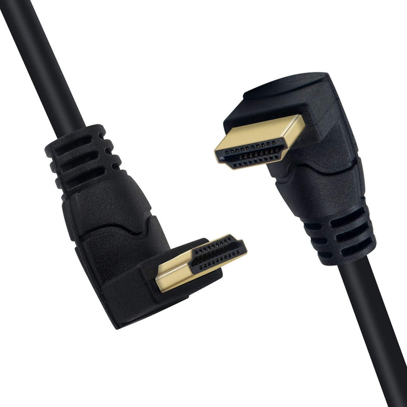 Poyiccot 8K HDMI Cable 2feet, HDMI 2.1 Cable 90 Degree 8K HDMI Cable 48gbps Up AngleHDMI Male to Up Angle Male HDMI2.1 Cable Support 8K@60Hz 4K@120 7680P HDMI 2.1 Cable for TV/Xbox /PS4 /PS5 8K HDMI 2.1 Cable Up/Up Angle