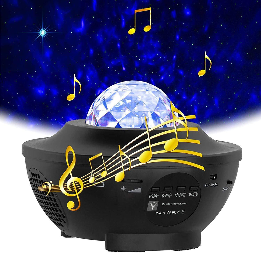 Star Projector Night Light Galaxy Projector for Bedroom - Starry Night Light Projector for Kids Adults with 10 Nature Sounds - Led Sky Projector with Bluetooth Music Speaker for Party