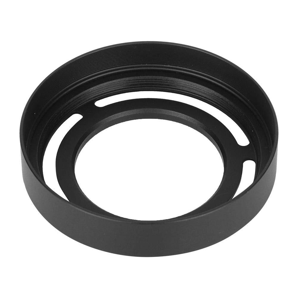 Oumij1 Hollow Metal Lens Hood - Compact Lens Hood - Detachable Camera Lens Hood - for Fuji X10/X20/X30 Camera(Black) Black