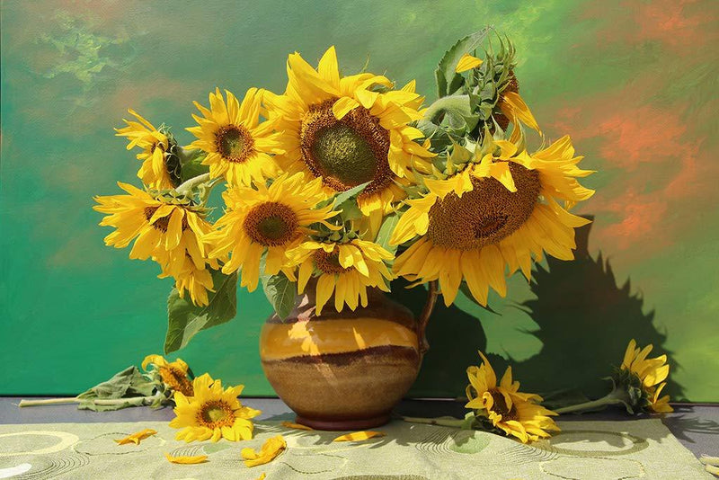 5D Diamond Painting Kits Sunflower 12X16 Inch with Pen Tool Accessories for Adults Kids