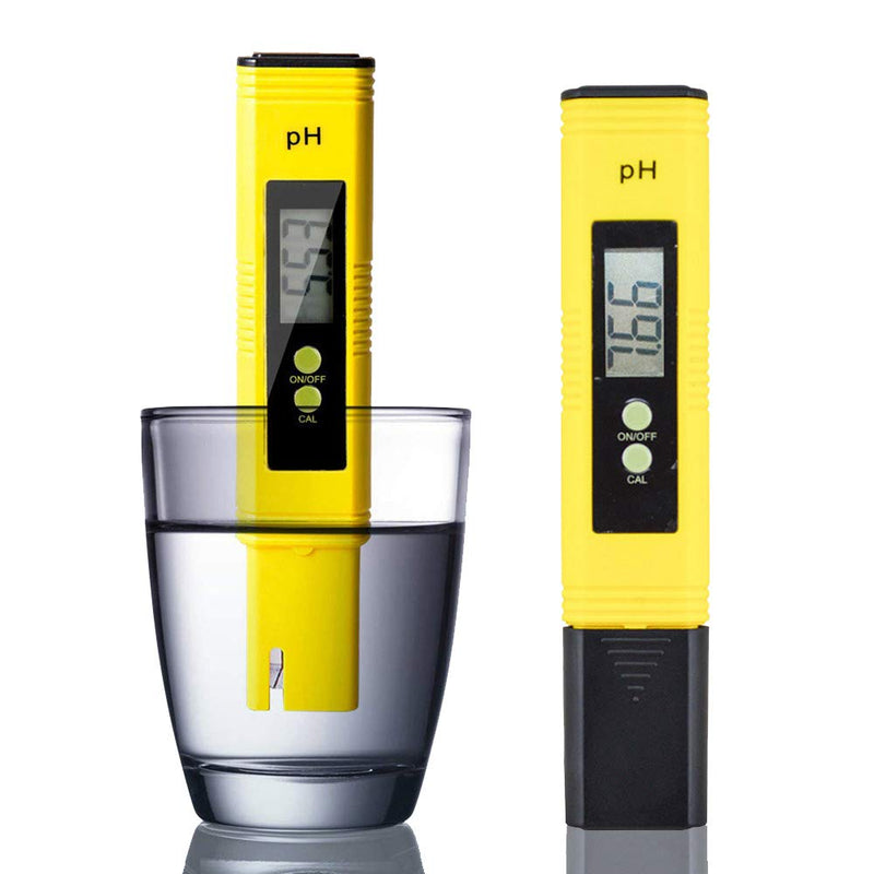 Digital pH Meter Tester with ATC - 0-14 PH Measurement Range, ±0.01 pH Accuracy, Automatic Calibration - Pocket Size PH Meter for Drinking Water, Swimming Pool, Aquarium, Wine, Lab