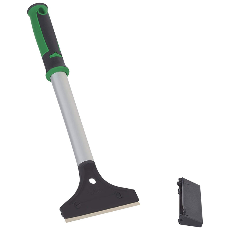 4" Hand Held Floor Scraper with 12" Handle, Black/Silver, 1/Each, by Discount Shipping USA