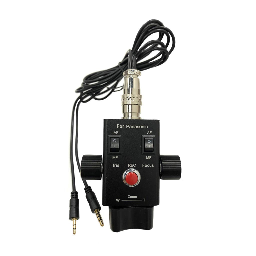 Supfoto Camcorder Zoom Controller Remote Control Zoom, Focus, and Iris Control for Panasonic HC-X1 AG-UX90 HC-PV100 AG-AC30 AG-UX180 HC-X1000 AG-AC90 AU-EVA1 DVX200 Video Camera Camcorder