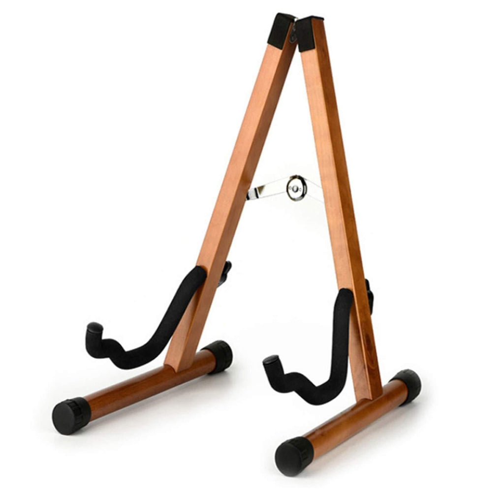 Guitar Stand Folding A-Frame Holder for Acoustic and Electric Guitars (Rosewood) Rosewood